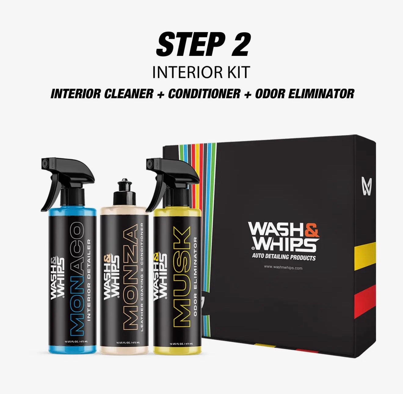 JM Wash & Wips Clean - Interior Car Wash Kit (Step 2)