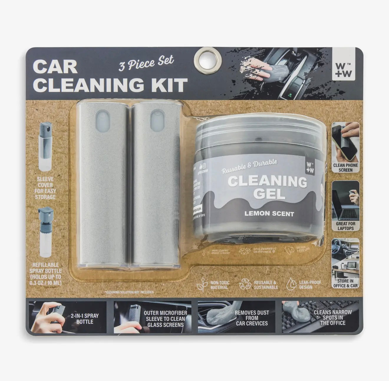 JM Travel Car Cleaning Kit - Overcast