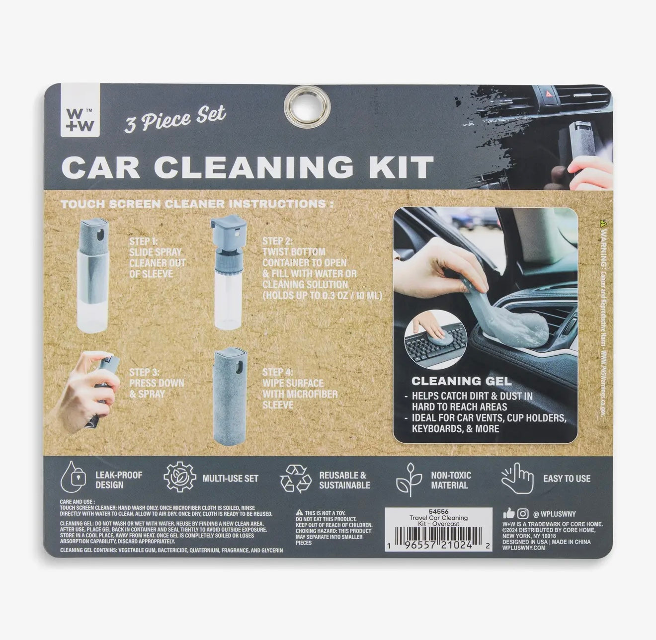 JM Travel Car Cleaning Kit - Overcast